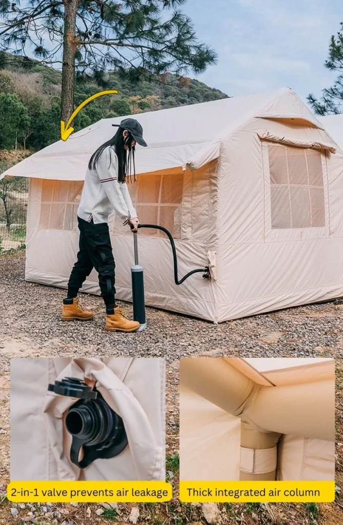 inflatable house tent quick setup