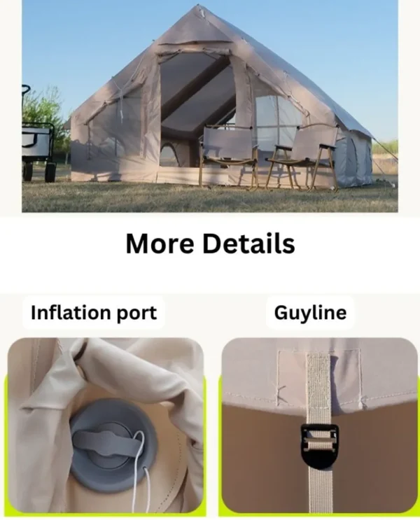 inflatable tent details