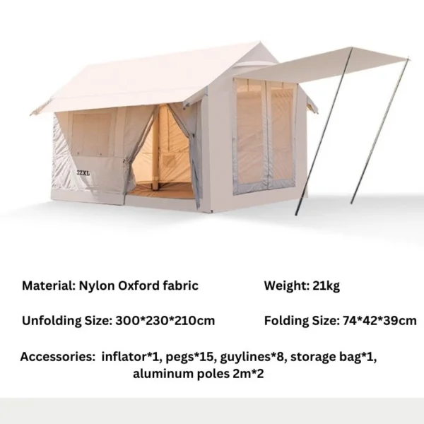 large inflatable tents details