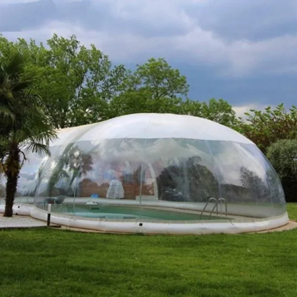 clear inflatable dome for pool