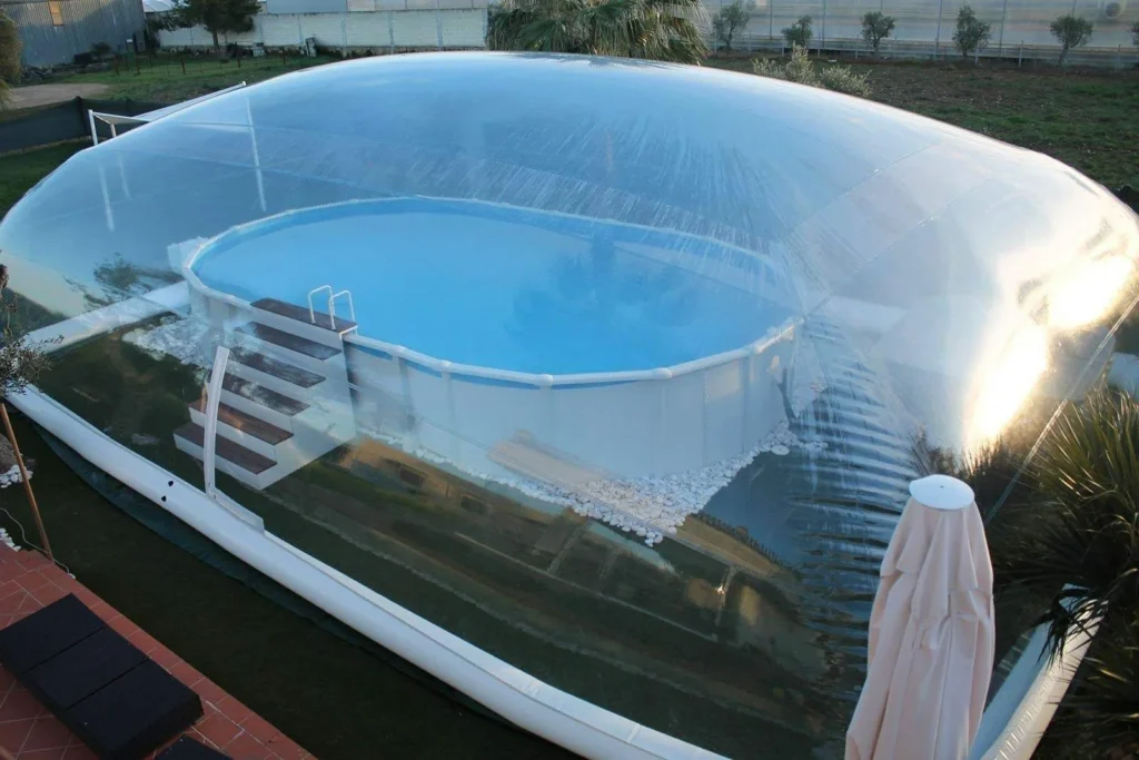 inflatable pool cover dome